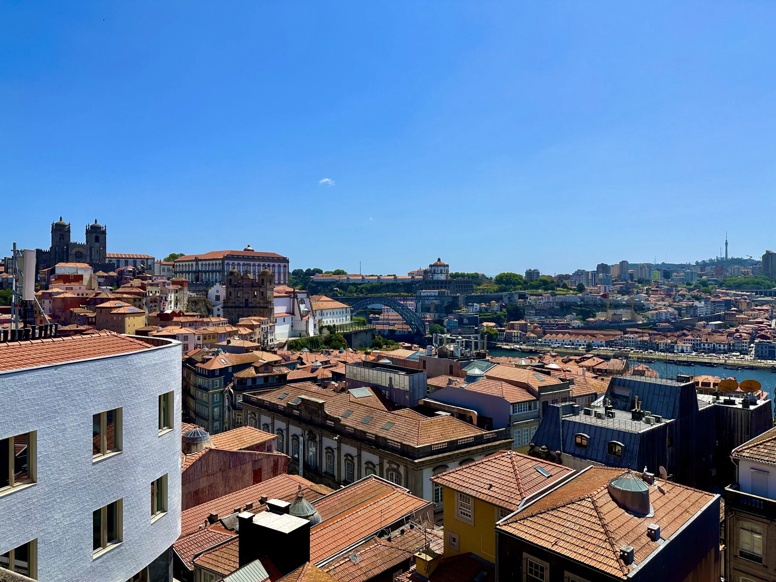 Views from Miradouro da Vitoria in Porto