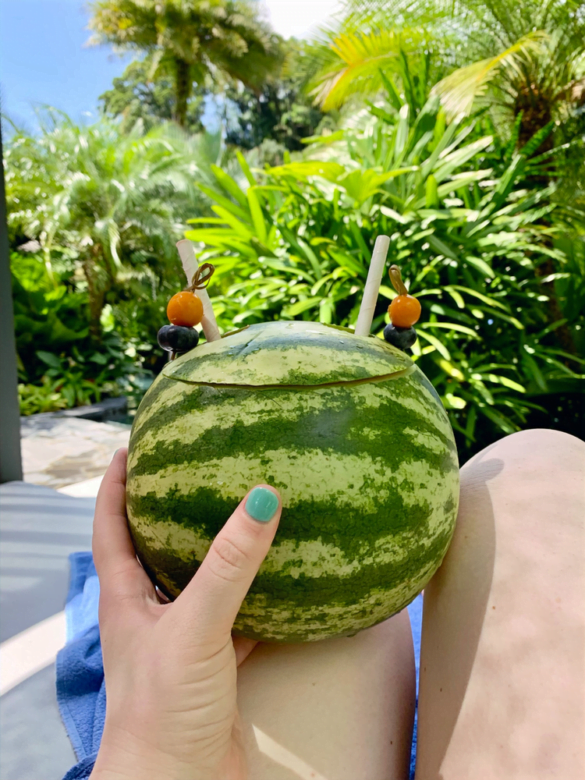 watermelon daiquiri at tabcón thermal resort and spa
