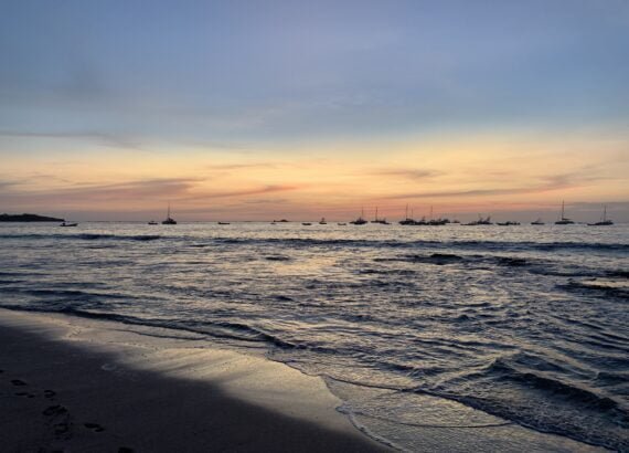 Playa Tamarindo, Costa Rica at sunset