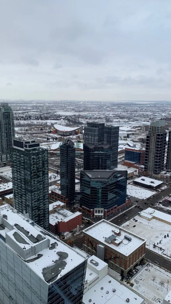 views from calgary tower, a must for one day in calgary