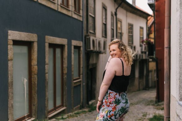 Posing in Porto's streets
