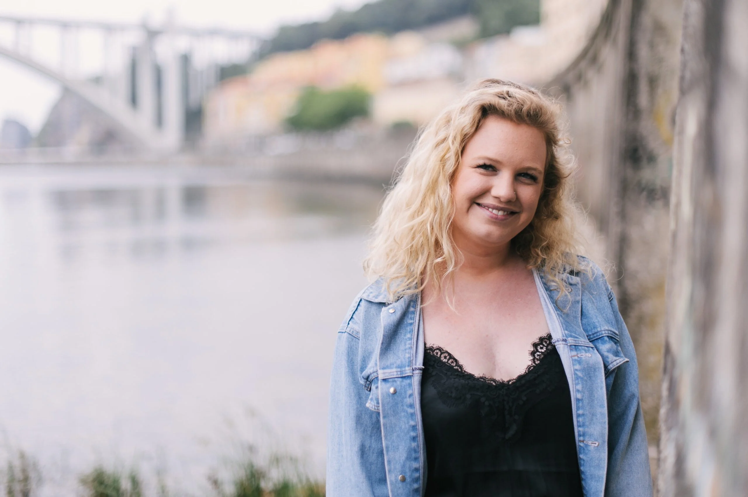 Posing by the Douro River