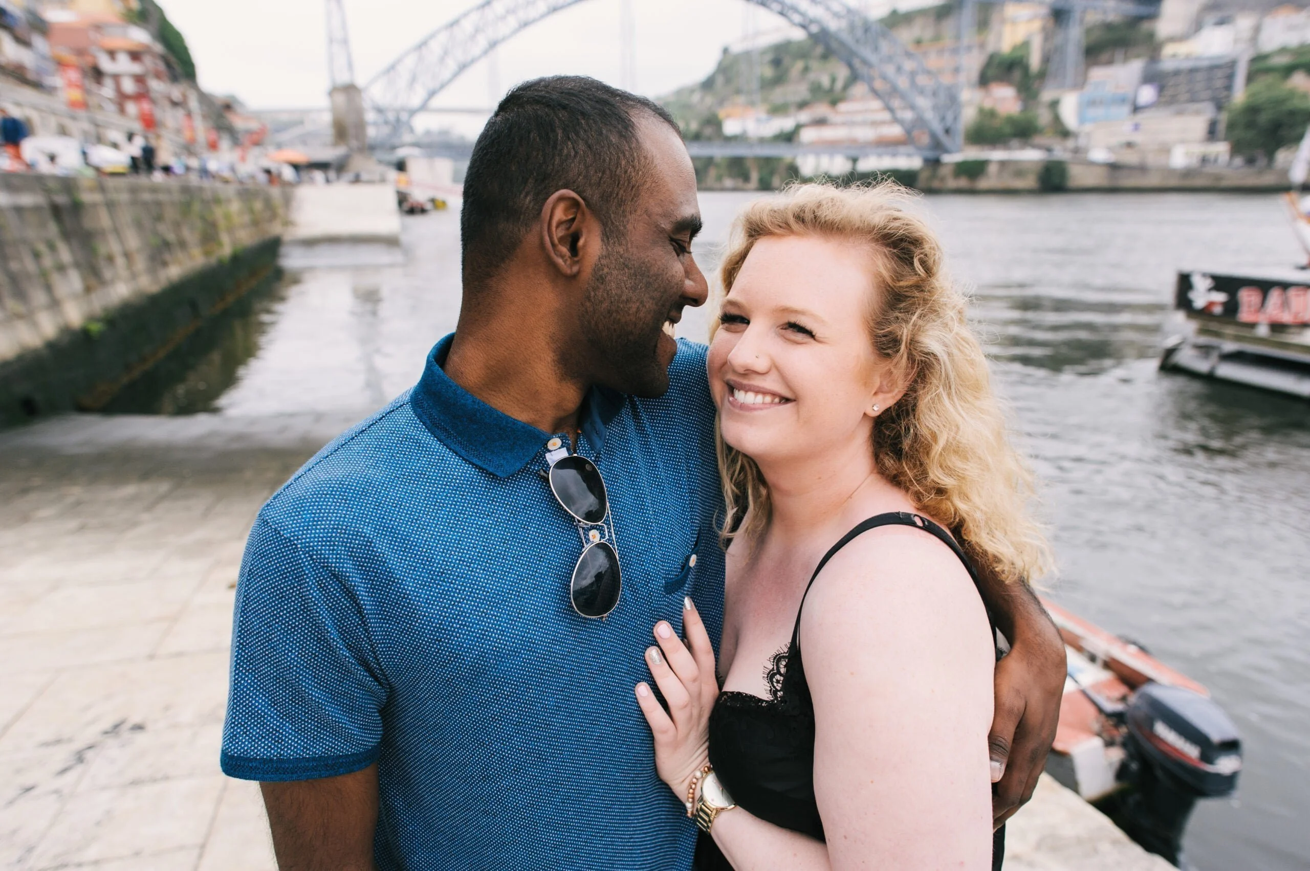 Posing in front of the Douro River