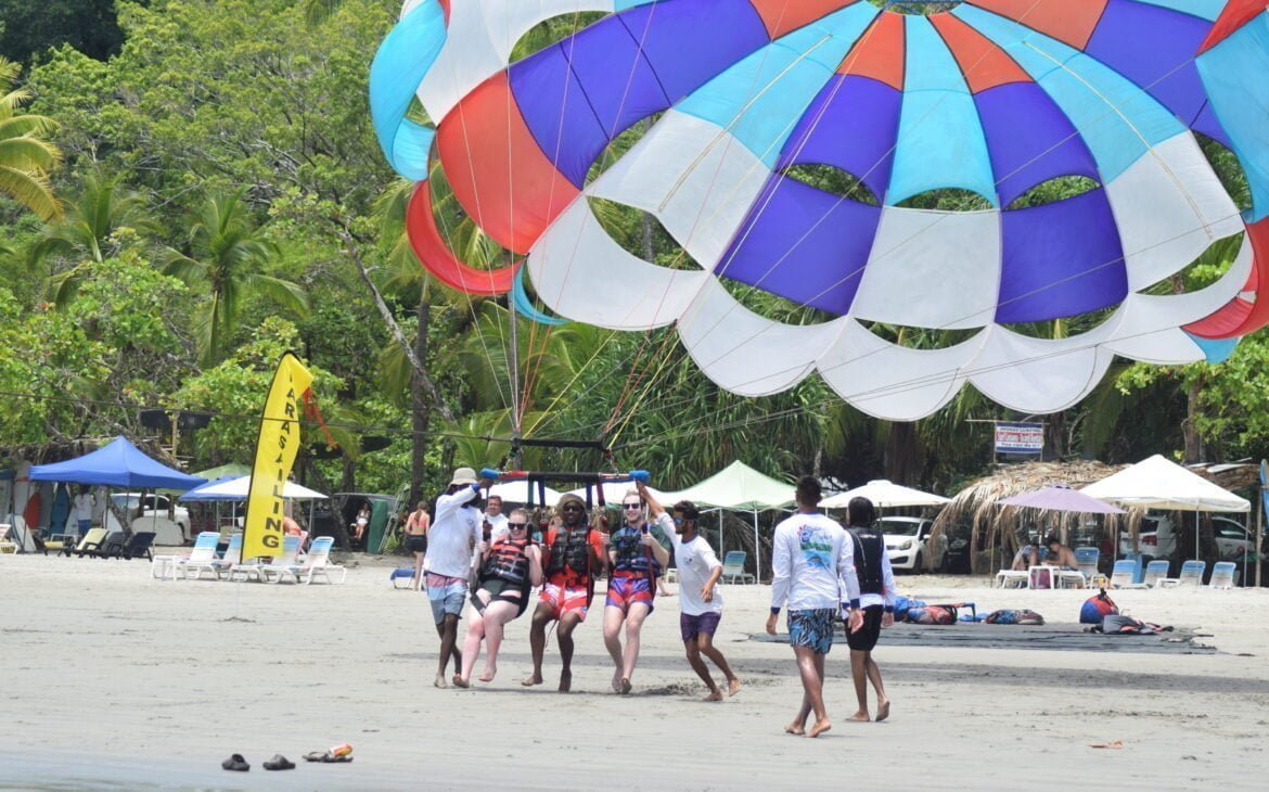 Parasailing with Aguas Azules in Manuel Antonio