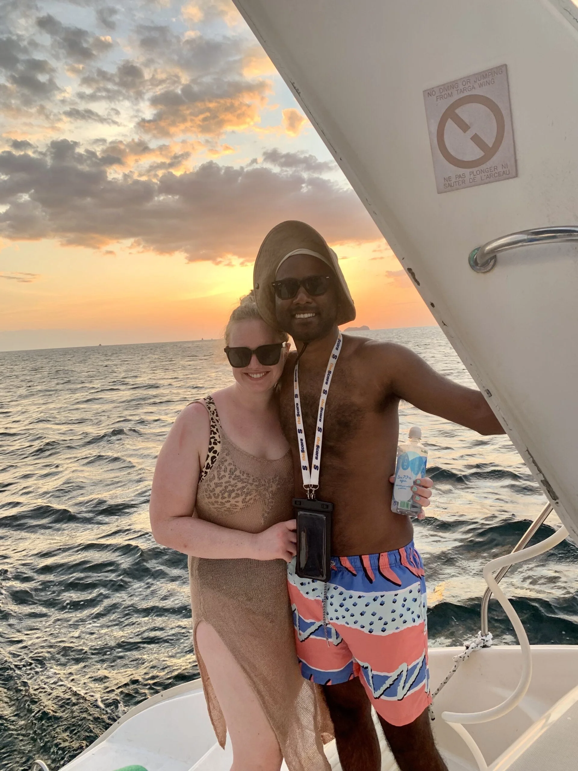 Playa Flamingo sunset catamaran