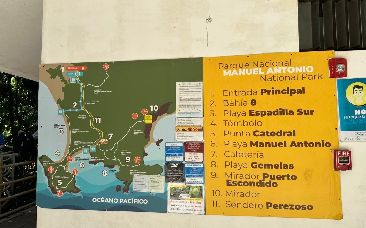 Manuel Antonio Map