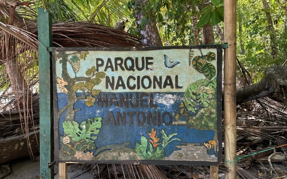 Manuel Antonio National Park sign