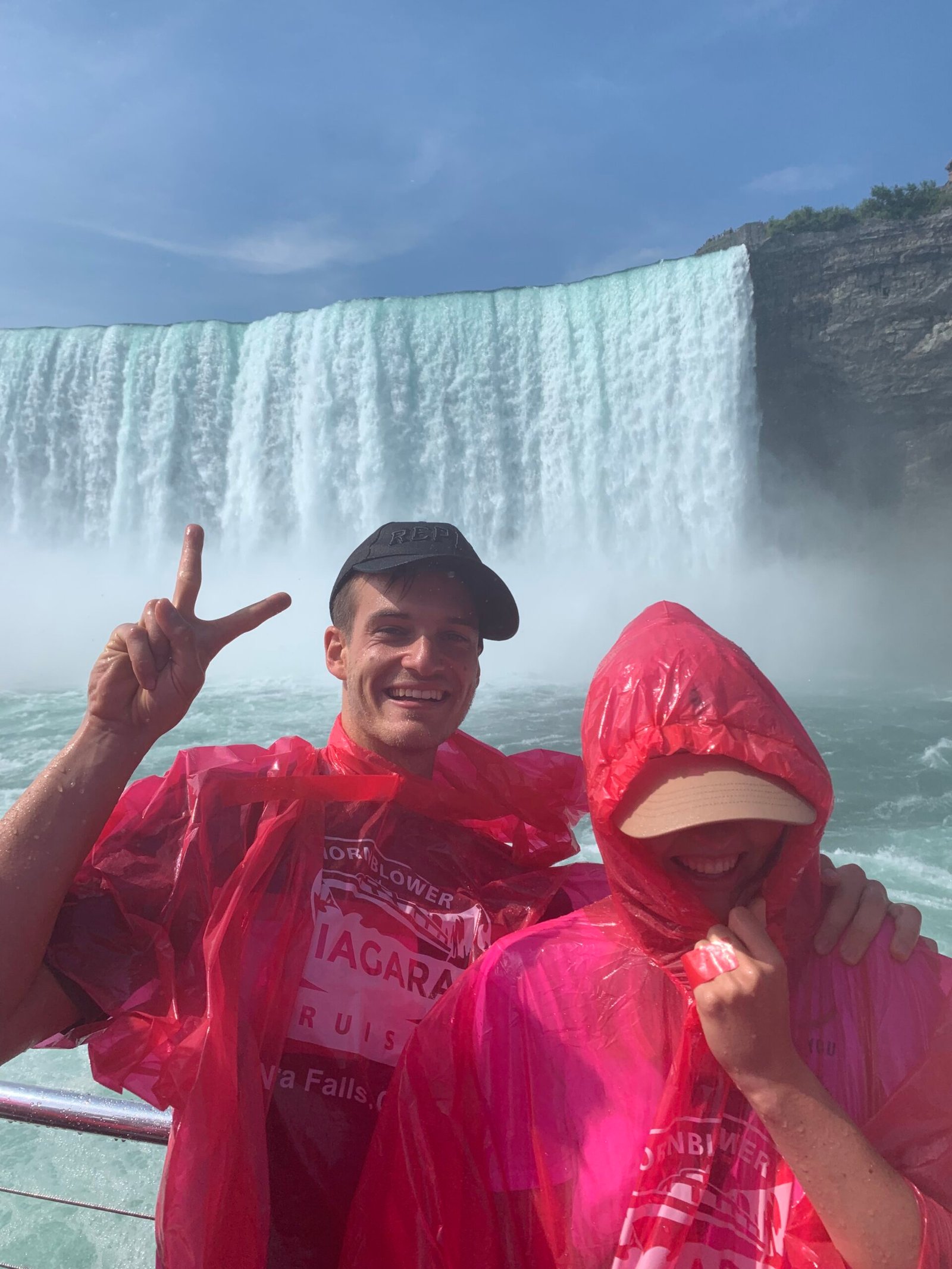 Niagara City Cruises, right next to the Niagara Falls
