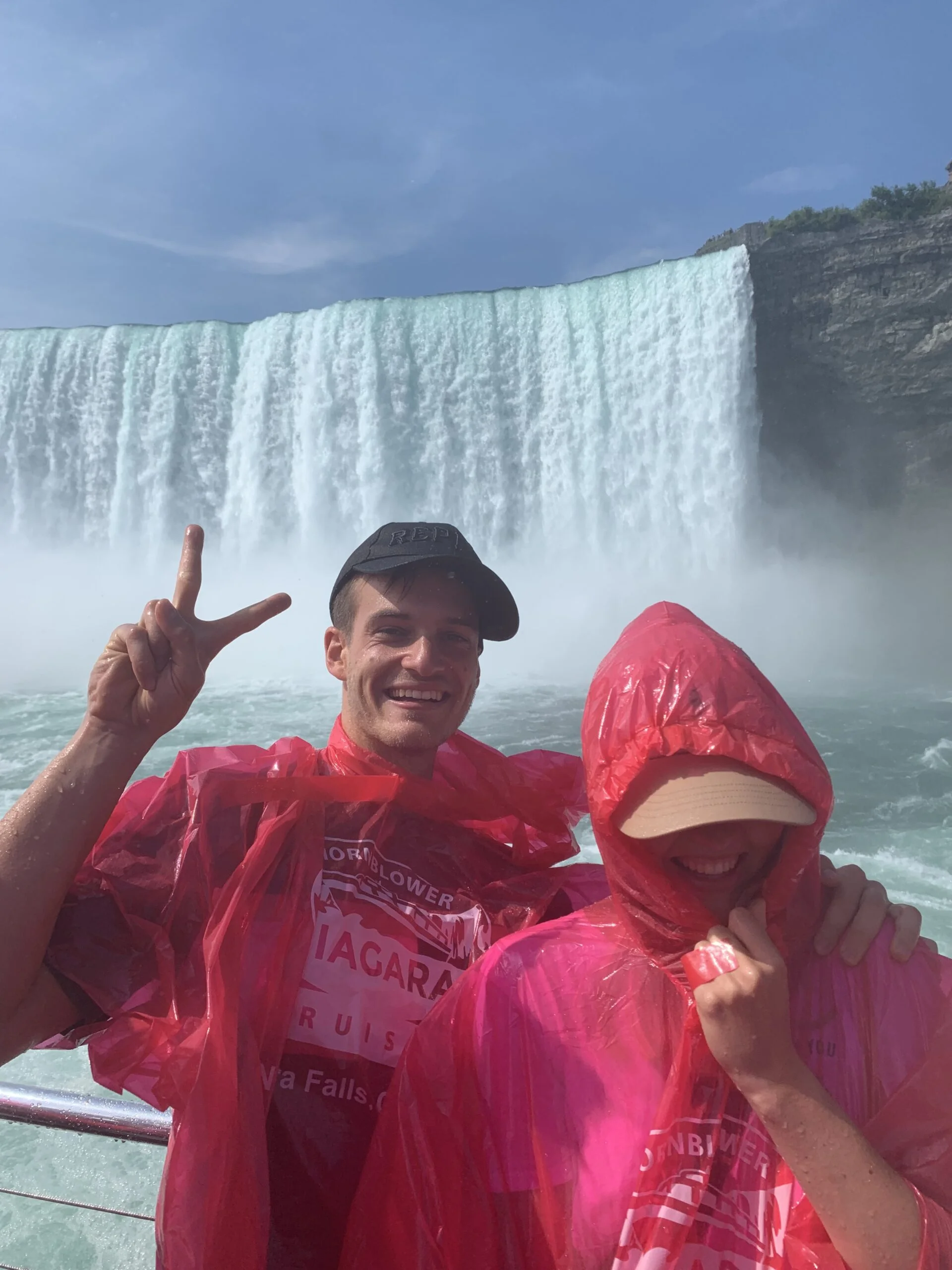 Niagara City Cruises, right next to the Niagara Falls