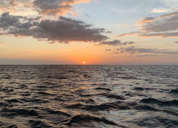 Pacific Ocean sunset in Costa Rica