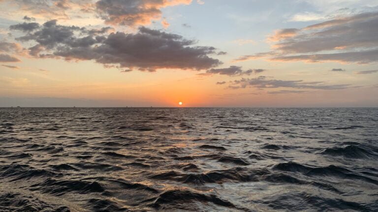 Pacific Ocean sunset in Costa Rica