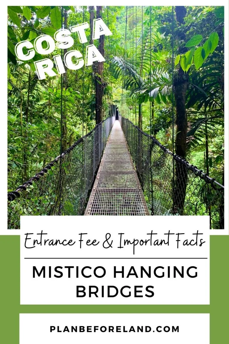 Pin the Mistico Hanging Bridges Entrance fee and Important facts