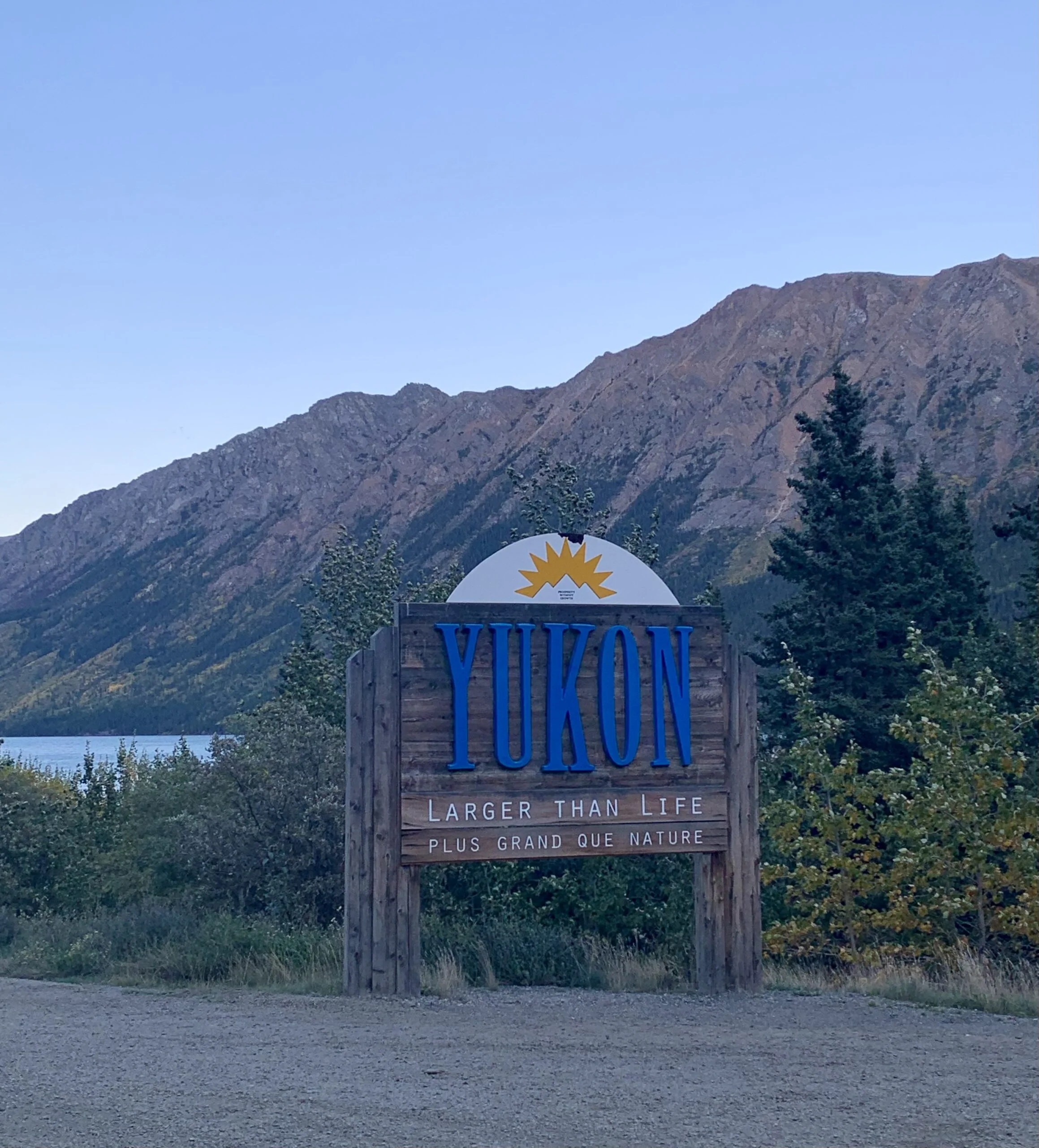 Yukon Sign on Klondike Highway