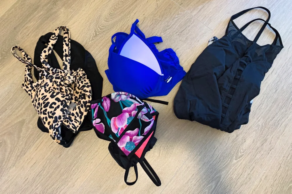 Bathing suits for packing