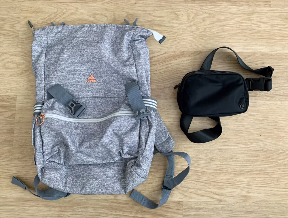 Belt bag and backpack for travel, a necessary on a central america packing list