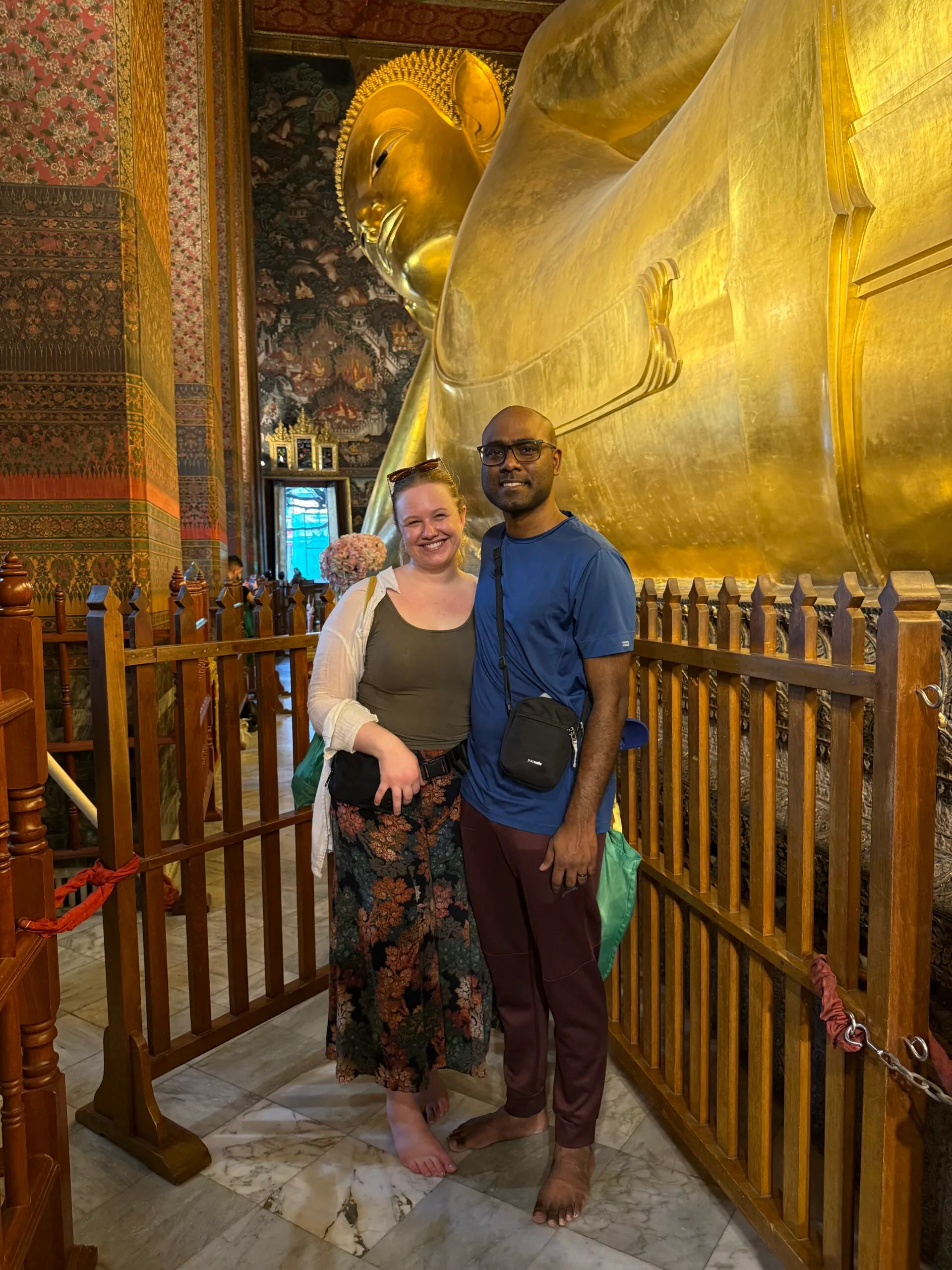 Taking photos at Wat Pho